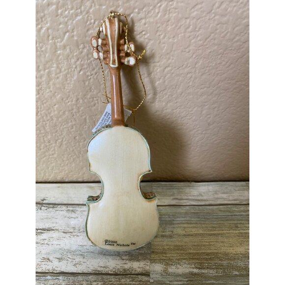 Vintage 2000 Louis Nichole Violin Ornament Kurt S Adler Holiday Elegance - Picture 4 of 9